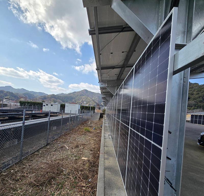 Innovation Driven Green Future: Solar Carport System with  Vertical Panel Design Officially Completed