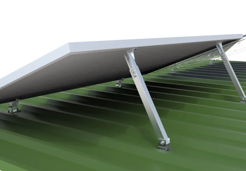 Adjustable Rear Leg Solar Mount for Roof