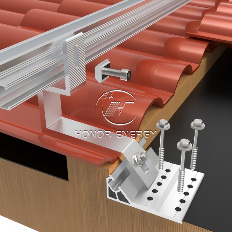 Aluminum Solar Tile Roof Mount
