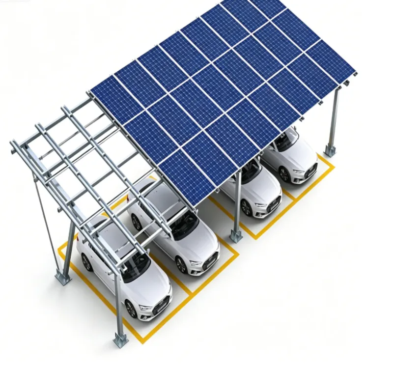Aluminum W Type Solar Carport Mount