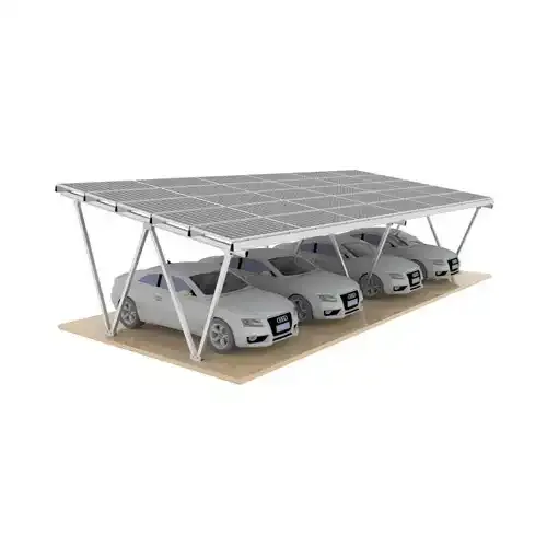 Aluminum Waterproof  W Type Solar Carport Mounting