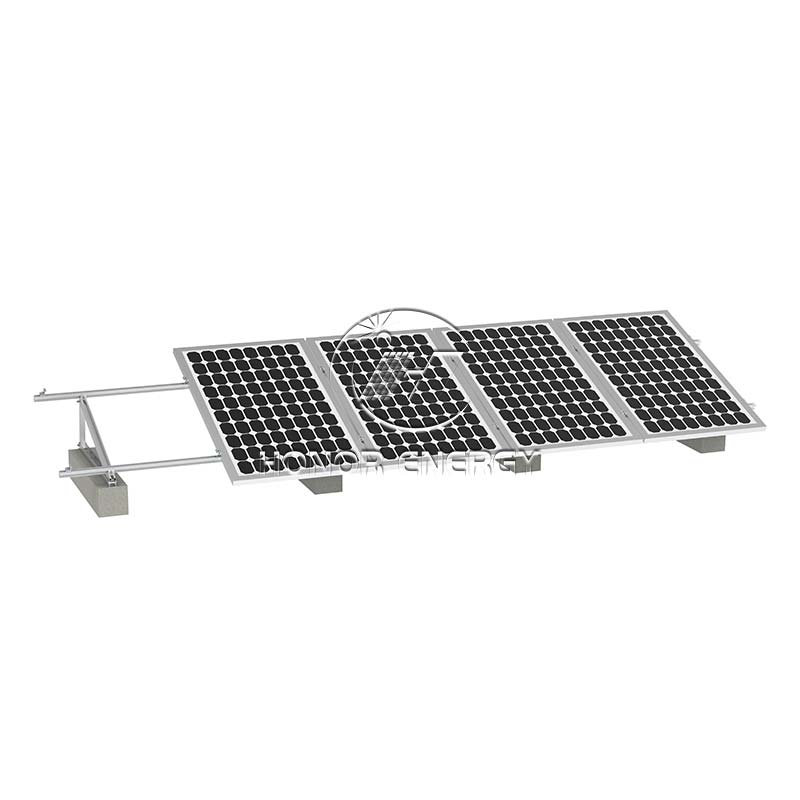 Concrete Aluminum Solar Flat Roof Mount