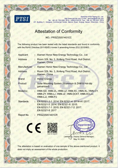 Concrete Foundation Solar Aluminum Ground Mounting