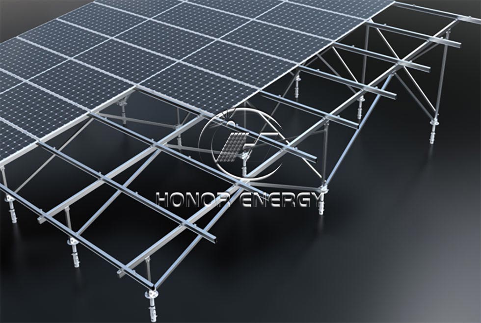 Screw Pile Solar Aluminum Ground Mounting