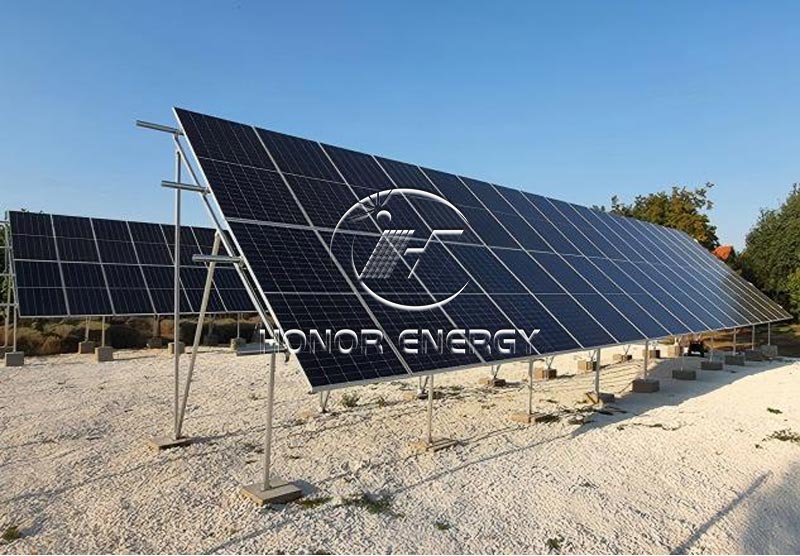 Concrete Solar Aluminum Ground Mount