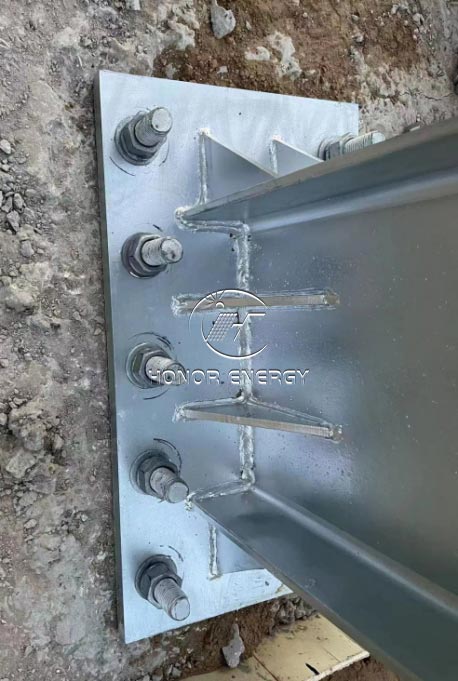 Carbon Steel Single Post Solar Carport Mounting