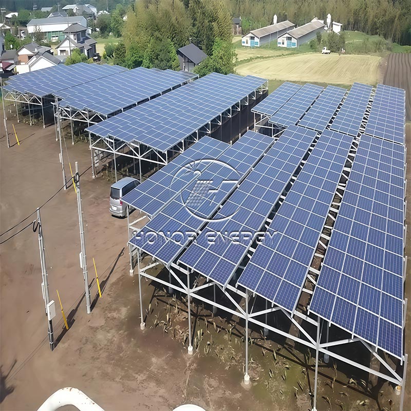 Steel Multiple Row Type Solar Farmland Mount