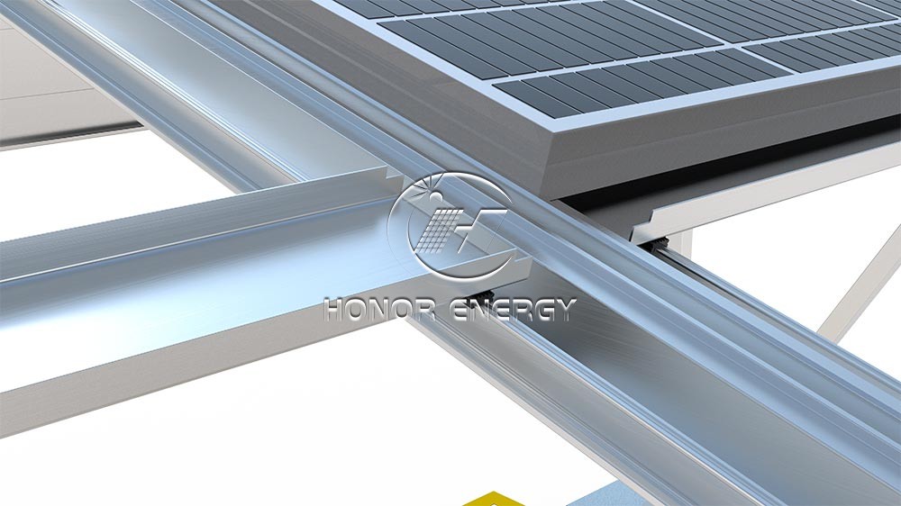 Aluminum W Type Solar Carport Mount