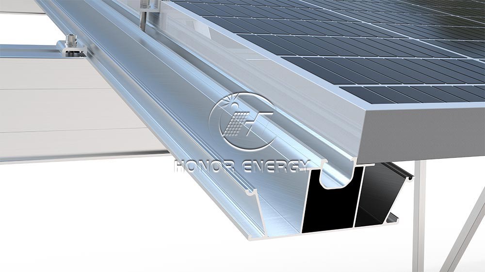 Aluminum W Type Solar Carport Mount