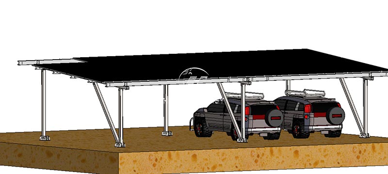 Steel IV Type Solar Carport Mount