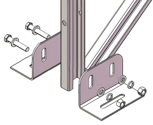 Double Hole Solar Steel Base