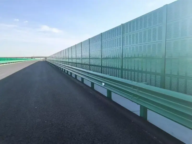 Solar acoustic barrier 