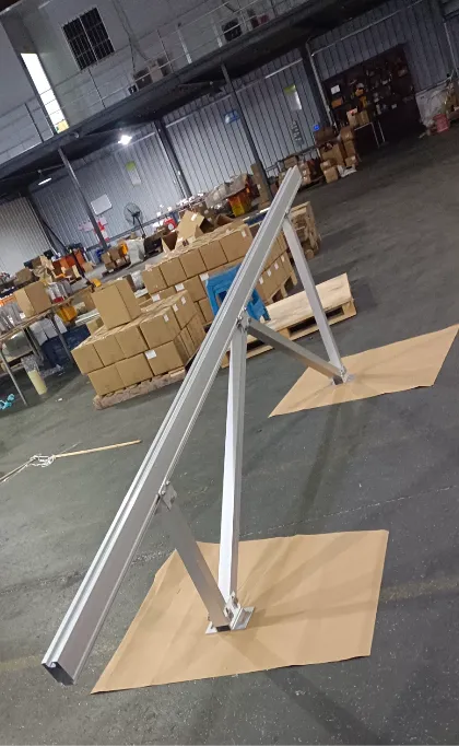 W type aluminum ground mounting system