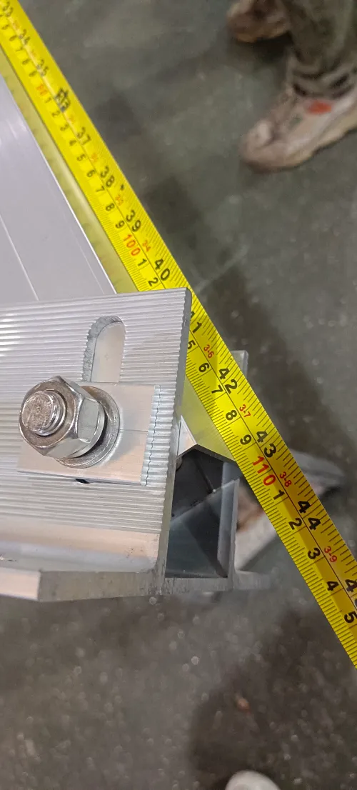 W type aluminum ground mounting system