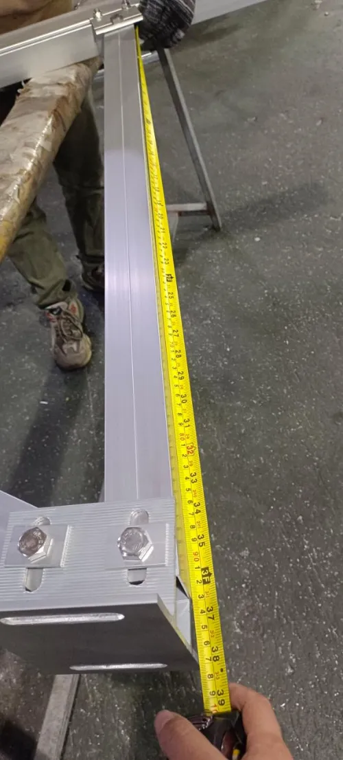 W type aluminum ground mounting system