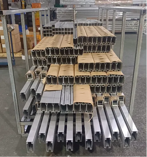 W type aluminum ground mounting system
