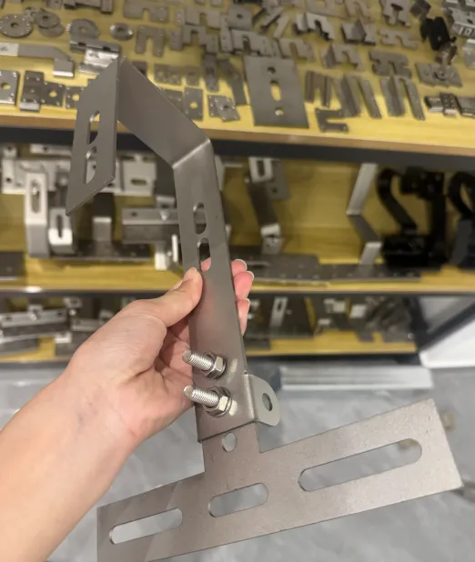 Double-bolt Adjustable T-type Solar Tile Roof Hook