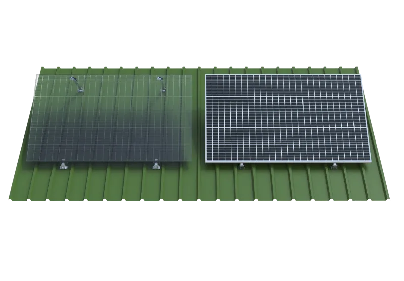 Adjustable Rear Leg Solar Mount for Roof