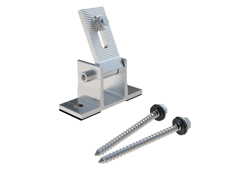 Adjustable Rear Leg Solar Mount for Roof