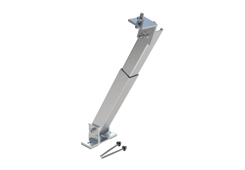 Adjustable Rear Leg Solar Mount for Roof