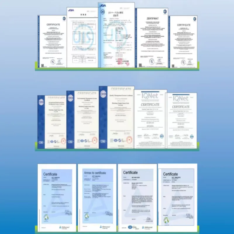 U-Shape Double-Hole End Clamp certificates