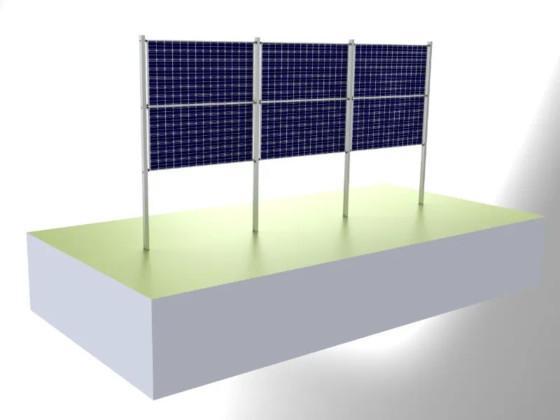 Vertical Solar Carbon Steel Mounting