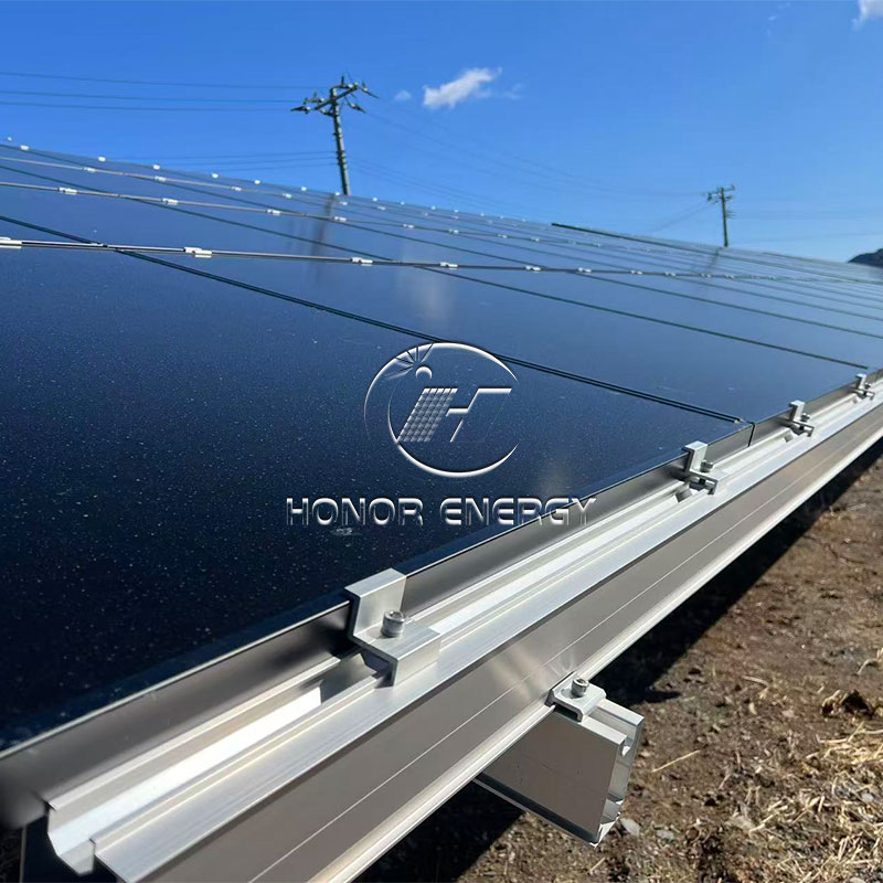 Screw Pile Solar Aluminum Ground Mount