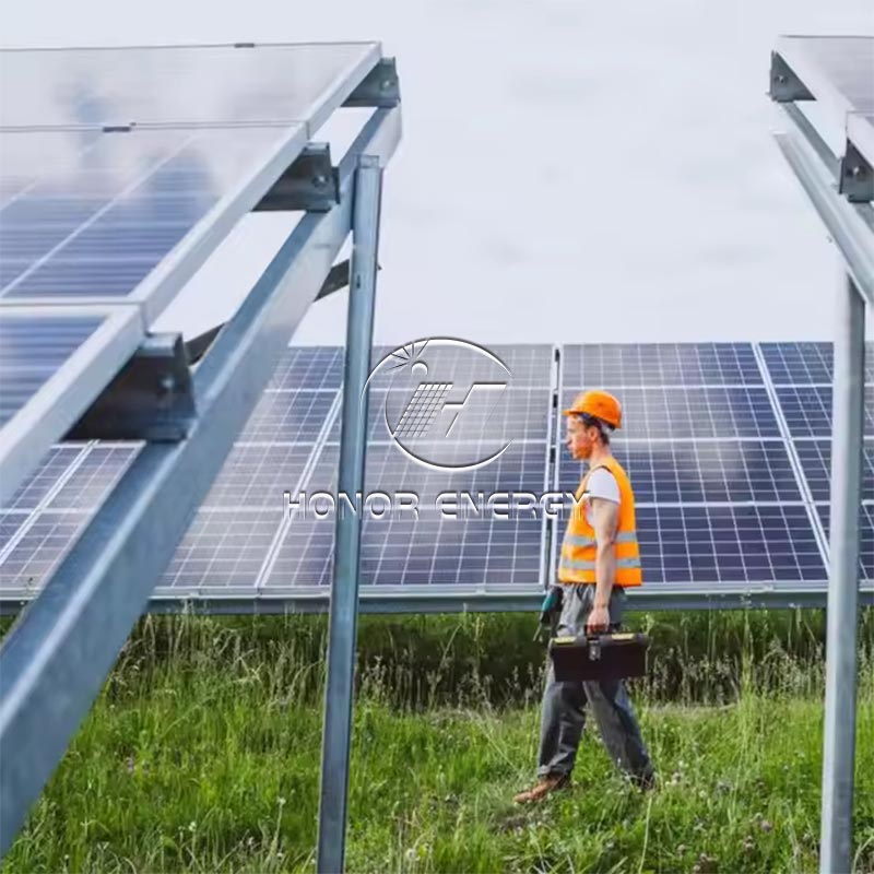 Steel Multiple Row Type Solar Farmland Mount